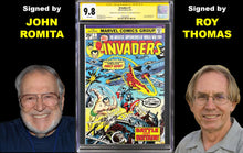 Load image into Gallery viewer, INVADERS #1 CGC 9.8 SS WHITE PAGES 💎 SIGNED JOHN ROMITA &amp; ROY THOMAS