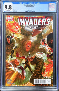 INVADERS NOW #4 CGC 9.8 WHITE PAGES 💎 1 of 2 ALEX ROSS COVER