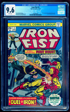 IRON FIST #1 CGC 9.6 WHITE PAGES