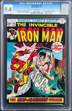 Load image into Gallery viewer, IRON MAN #54 CGC 9.4 WHITE PAGES 💎 1st MOONDRAGON (UNPRESSED)