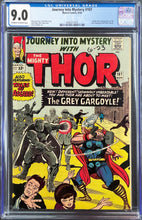 Load image into Gallery viewer, JOURNEY INTO MYSTERY #107 CGC 9.0 OW WHITE PAGES 🔥 ORIGIN &amp; 1st GREY GARGOYLE