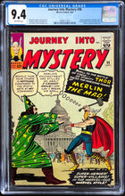 Load image into Gallery viewer, JOURNEY INTO MYSTERY #96 CGC 9.4 (Unpressed) 💎 1st Appearance MERLIN