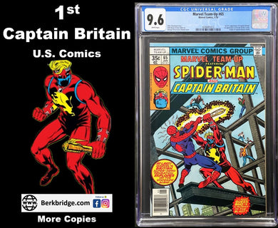 MARVEL TEAM-UP #65 CGC 9.6 WHITE PAGES 💎 1st U.S. CAPTAIN BRITAIN (1012)