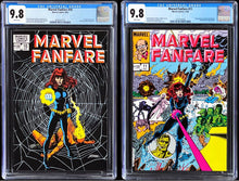 Load image into Gallery viewer, Marvel Fanfare #10 #11 Set CGC 9.8 1983 Marvel Comics 1st Iron Maiden George Perez Black Widow