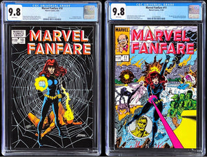 Marvel Fanfare #10 #11 Set CGC 9.8 1983 Marvel Comics 1st Iron Maiden George Perez Black Widow