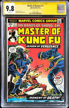 Load image into Gallery viewer, Master of Kung Fu #21 CGC 9.8 SS Simu Liu Shang-Chi 1974 Marvel Comics 1 of 1 Signed