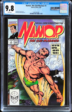 NAMOR THE SUB-MARINER #1 CGC 9.8 WHITE PAGES 💎 QES CERTIFIED