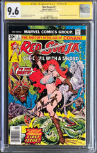 Load image into Gallery viewer, RED SONJA #1 CGC 9.6 SS WHITE PAGES 💎 SIGNED ROY THOMAS