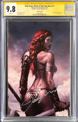 RED SONJA BIRTH OF THE SHE-DEVIL #1 CGC 9.8 SS VIRGIN VARIANT 💎 SIGNED JEEHYUNG LEE