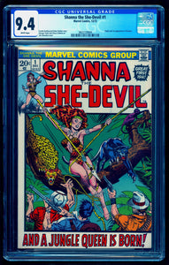 SHANNA THE SHE DEVIL #1 CGC 9.4 WHITE PAGES