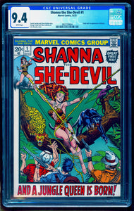 SHANNA THE SHE DEVIL #1 CGC 9.4 WHITE PAGES
