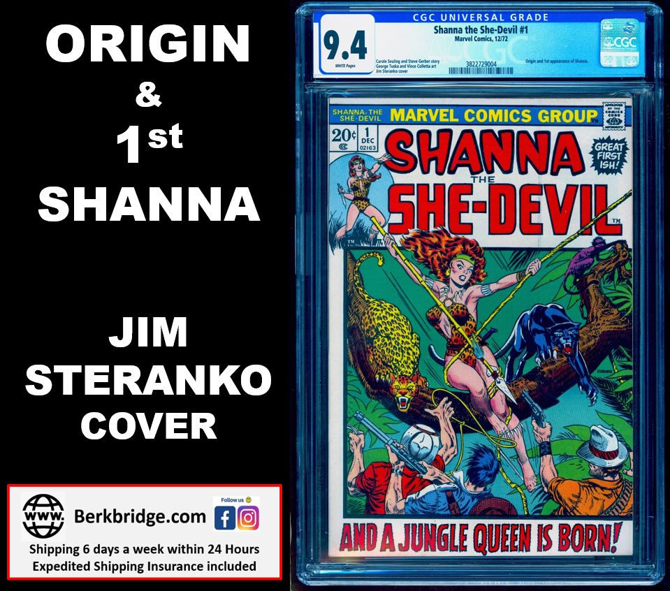 SHANNA THE SHE DEVIL #1 CGC 9.4 WHITE PAGES