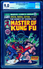 Load image into Gallery viewer, SPECIAL MARVEL EDITION #15 CGC 9.0 WHITE PAGES 💎 1st SHANG CHI MASTER OF KUNG FU