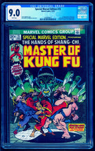 Load image into Gallery viewer, SPECIAL MARVEL EDITION #15 CGC 9.0 WHITE PAGES 💎 1st SHANG CHI MASTER OF KUNG FU