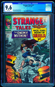 STRANGE TALES #147 CGC 9.6 WHITE PAGES 💎 1st KALUU