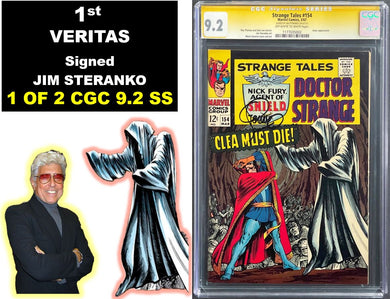 STRANGE TALES #154 CGC 9.2 OW WHITE PAGES 🔥 Signed JIM STERANKO