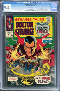 STRANGE TALES #156 CGC 9.4 WHITE PAGES 💎 1st ZOM 1967 Silver Age Marvel Comics