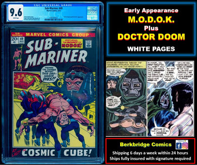 SUB-MARINER #49 CGC 9.6 WHITE PAGES