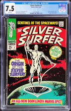 Load image into Gallery viewer, Silver Surfer #1 CGC 7.5 White UNPRESSED 1968 Marvel Comics (Presents as 9.4)