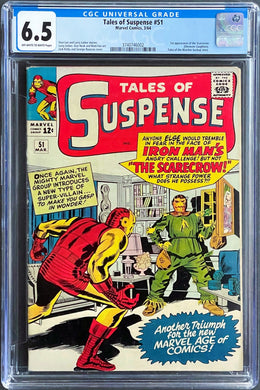 TALES OF SUSPENSE #51 CGC 6.5 OW WHITE PAGES 💥 1ST SCARECROW