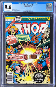 THOR ANNUAL #7 CGC 9.6 WHITE PAGES (Unpressed) 🔥 Eternals Saga Part 1