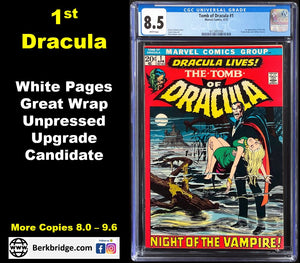 TOMB OF DRACULA #1 CGC 8.5 WHITE PAGES 💎 1st APPEARANCE (2006)