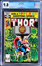 Load image into Gallery viewer, The Mighty Thor #300 CGC 9.8 White Pages 1980 Marvel Comics Origin Odin 1st New Gods