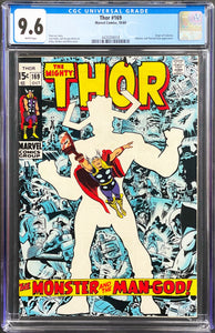 Thor #169 CGC 9.6 White 1969 Marvel Comics Origin Galactus