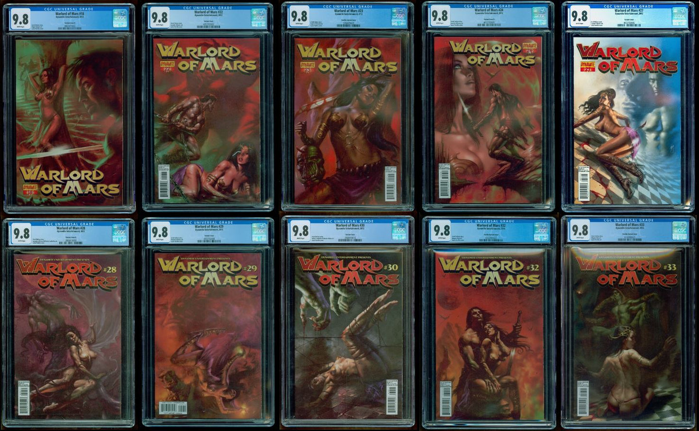 WARLORD OF MARS #18 #22 #23 #24 #27 #28 #29 #30 #32 #33  💎 PARRILLO VARIANTS SET OF 10