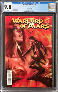 WARLORD OF MARS #24 CGC 9.8 WHITE PAGES 🔥 PARRILLO VARIANT