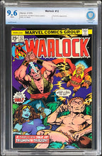 Load image into Gallery viewer, Warlock #9 CGC 9.8 White Pages 🔥 1st New Costume Marvel 1975 Jim Starlin