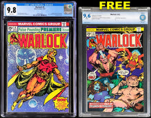 Load image into Gallery viewer, Warlock #9 CGC 9.8 White Pages 🔥 1st New Costume Marvel 1975 Jim Starlin