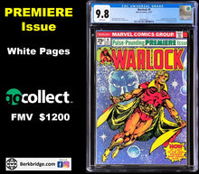 Load image into Gallery viewer, Warlock #9 CGC 9.8 White Pages 🔥 1st New Costume Marvel 1975 Jim Starlin