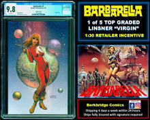 Load image into Gallery viewer, BARBARELLA #1 CGC 9.8 WHITE PAGES 🔥 1 of 5 LINSNER VIRGIN