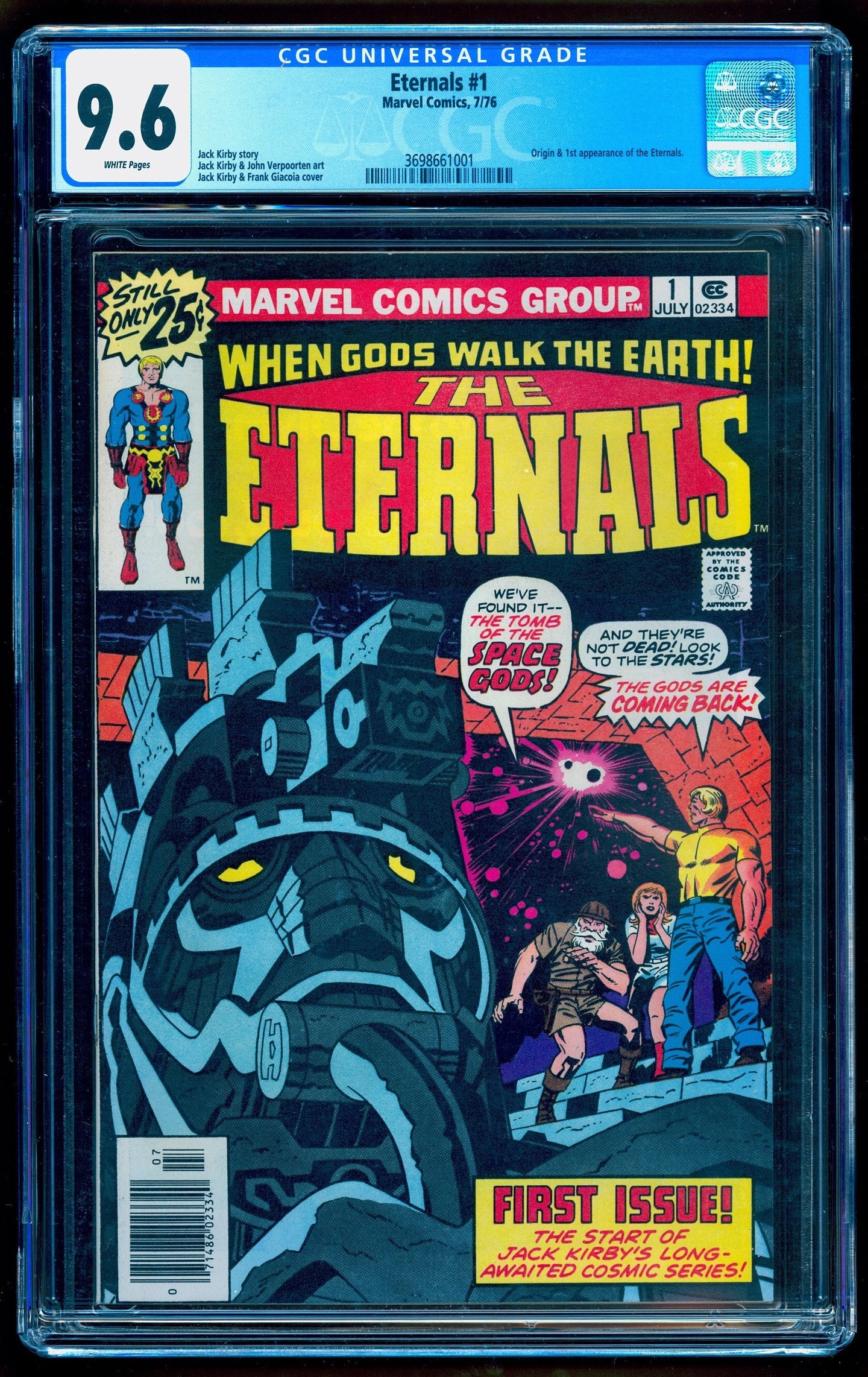 ETERNALS #1 CGC 9.6 WHITE PAGES
