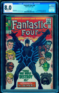 FANTASTIC FOUR #46 CGC 8.0 WHITE PAGES 💎 1st FULL BLACK BOLT