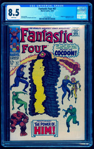 FANTASTIC FOUR #66 & #67 CGC 8.5 WHITE PAGES 💎 ORIGIN & 1st HIM