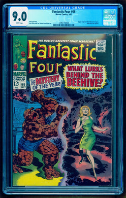 FANTASTIC FOUR #66 CGC 9.0 WHITE PAGES 💎 ORIGIN OF HIM (ADAM WARLOCK)