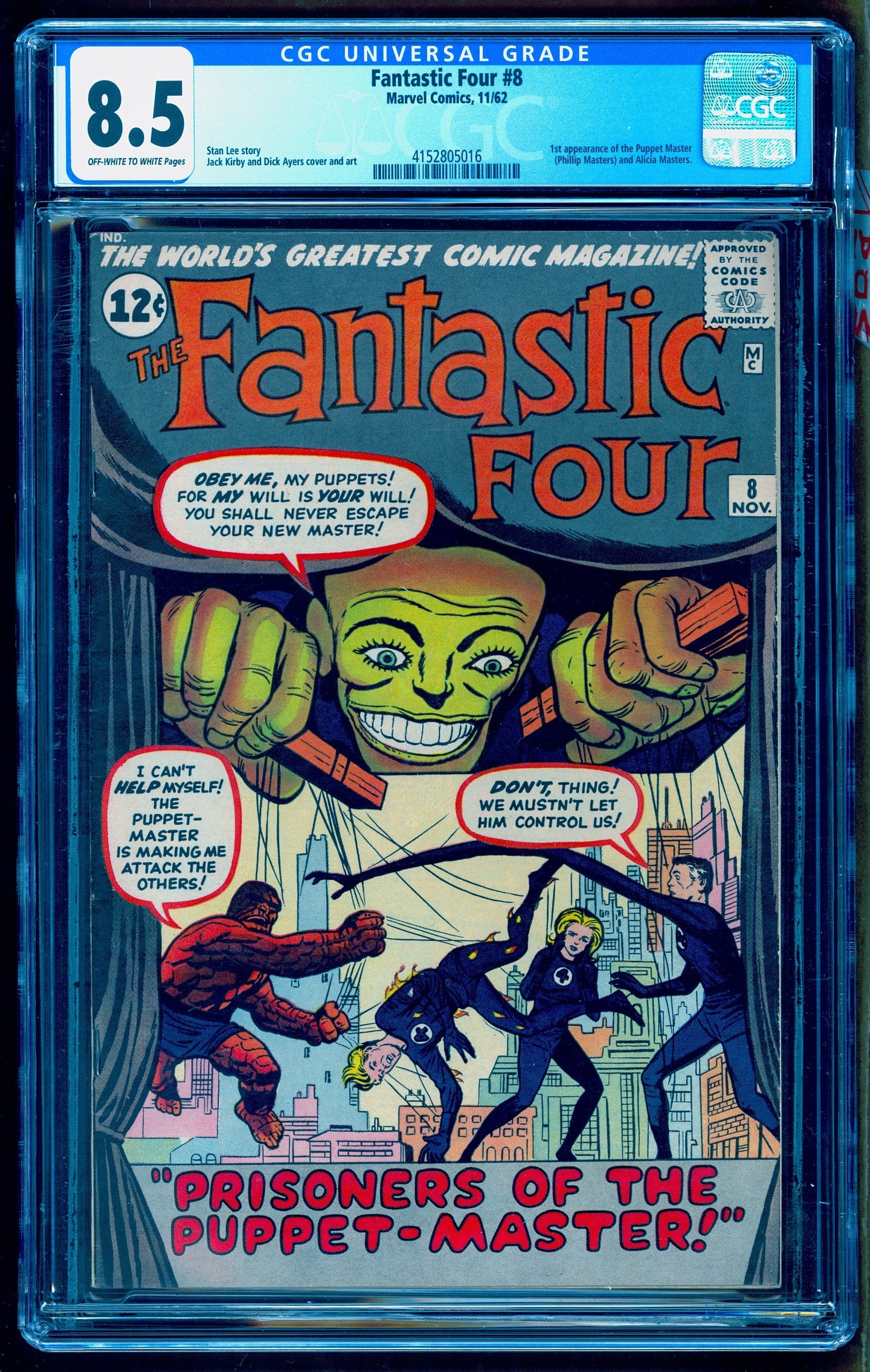 FANTASTIC FOUR #5 CGC 6.0 CR/OW PAGES