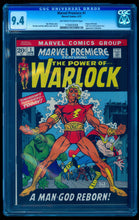 Load image into Gallery viewer, MARVEL PREMIERE #1 CGC 9.4 OW WHITE PAGES 💎 1st ADAM WARLOCK