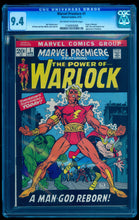 Load image into Gallery viewer, MARVEL PREMIERE #1 CGC 9.4 OW WHITE PAGES 💎 1st ADAM WARLOCK